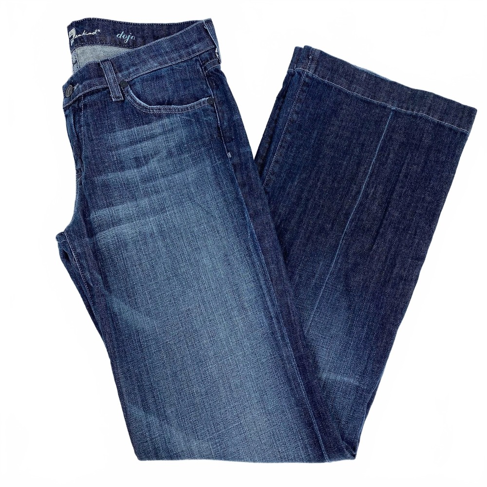 7 For All Mankind Dark Wash Low Rise Flare Jeans | Women’s 31 Regular